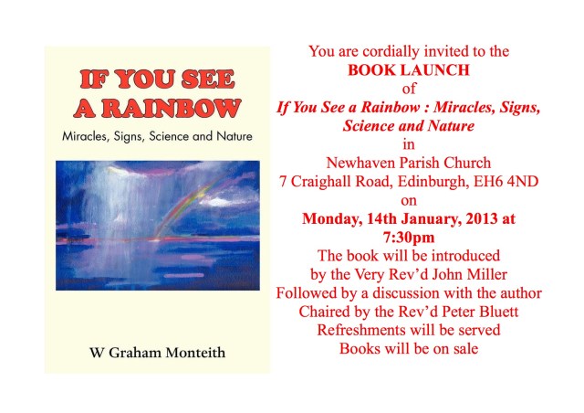 If you see a rainbow - Book Launch flyer